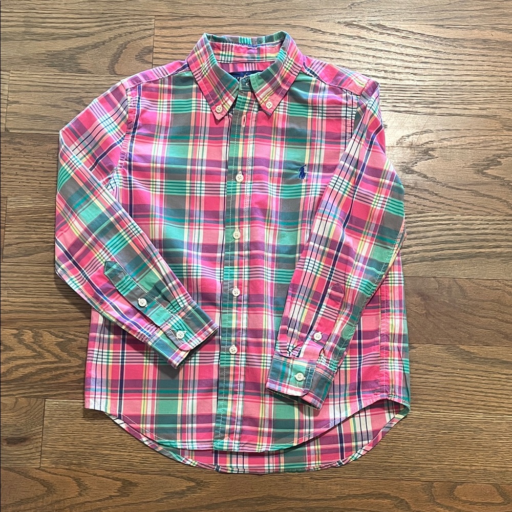 Ralph Lauren kids button down size 6 EUC